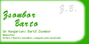 zsombor barto business card